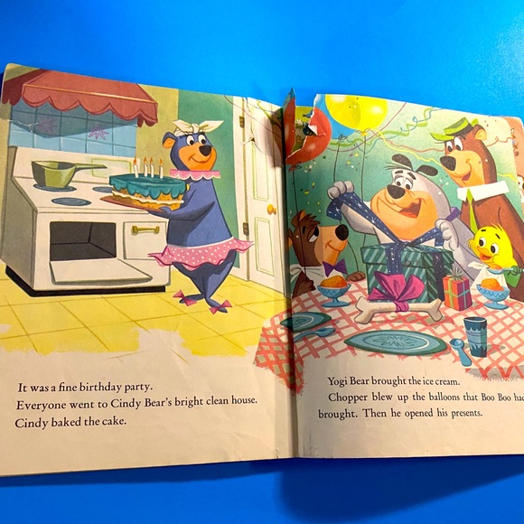 YOGI BEAR VTG 1962 A LITTLE GOLDEN BOOK YAKKY DOODLE AND CHOPPER HANNA-BARBERA - Picture 12 of 13